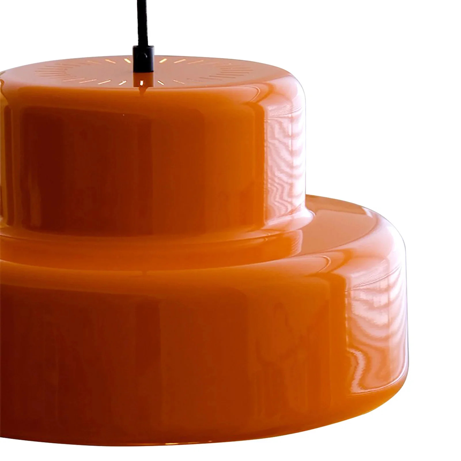 Bauhaus Vintage Orange Warm Pendant Light For Dining Room - Cueteks