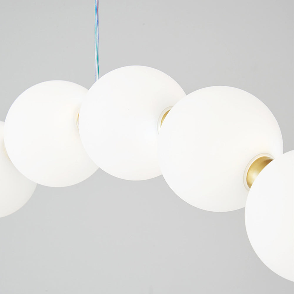 Creative Necklace String White Ball LED Pendant Lights - Cueteks