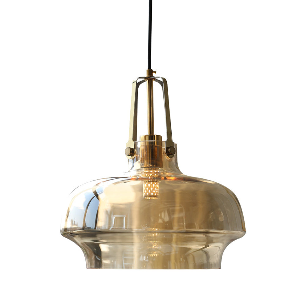 Modern Clear Fish Tank Shaped Glass Pendant Light - Cueteks