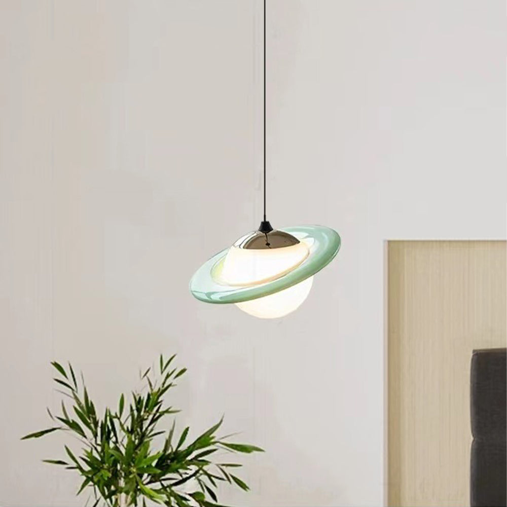 Creative Colorful Planet Glass Pendant Light - Cueteks