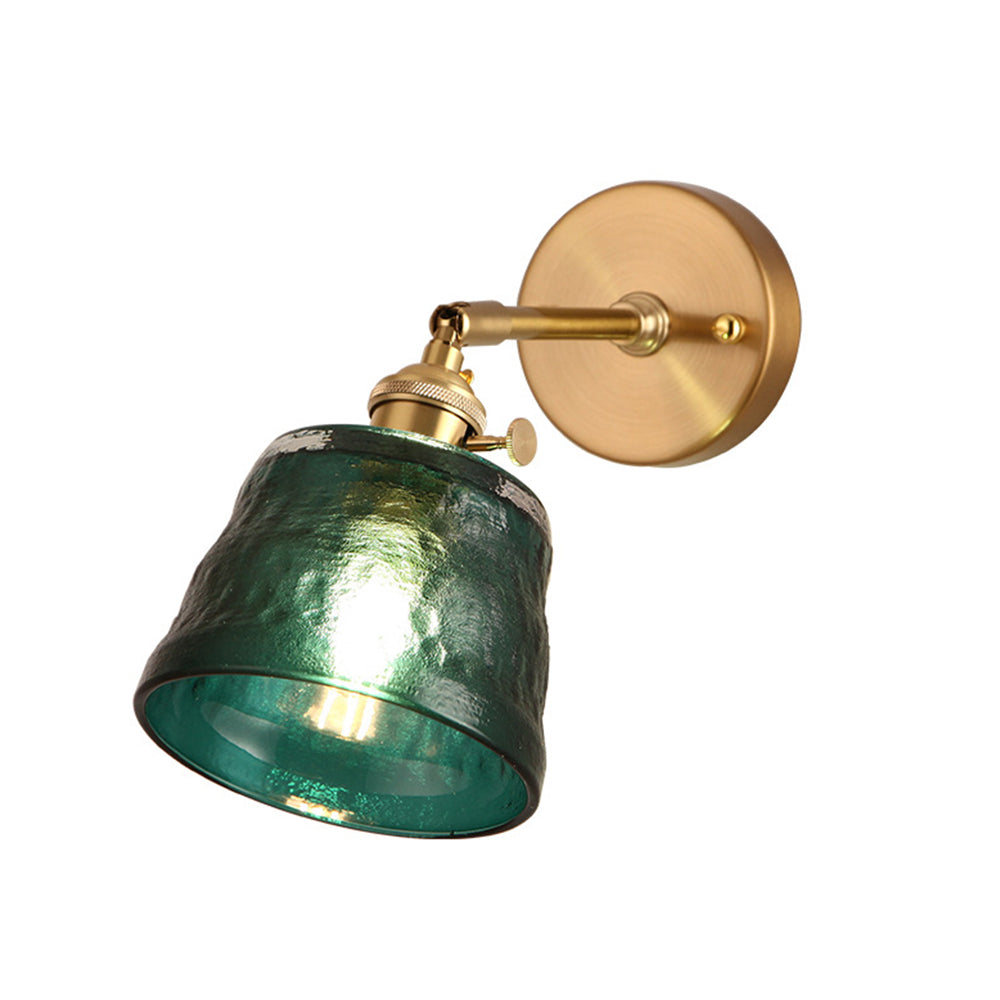 Vintage Glass Adjustable Wall Sconce - Cueteks