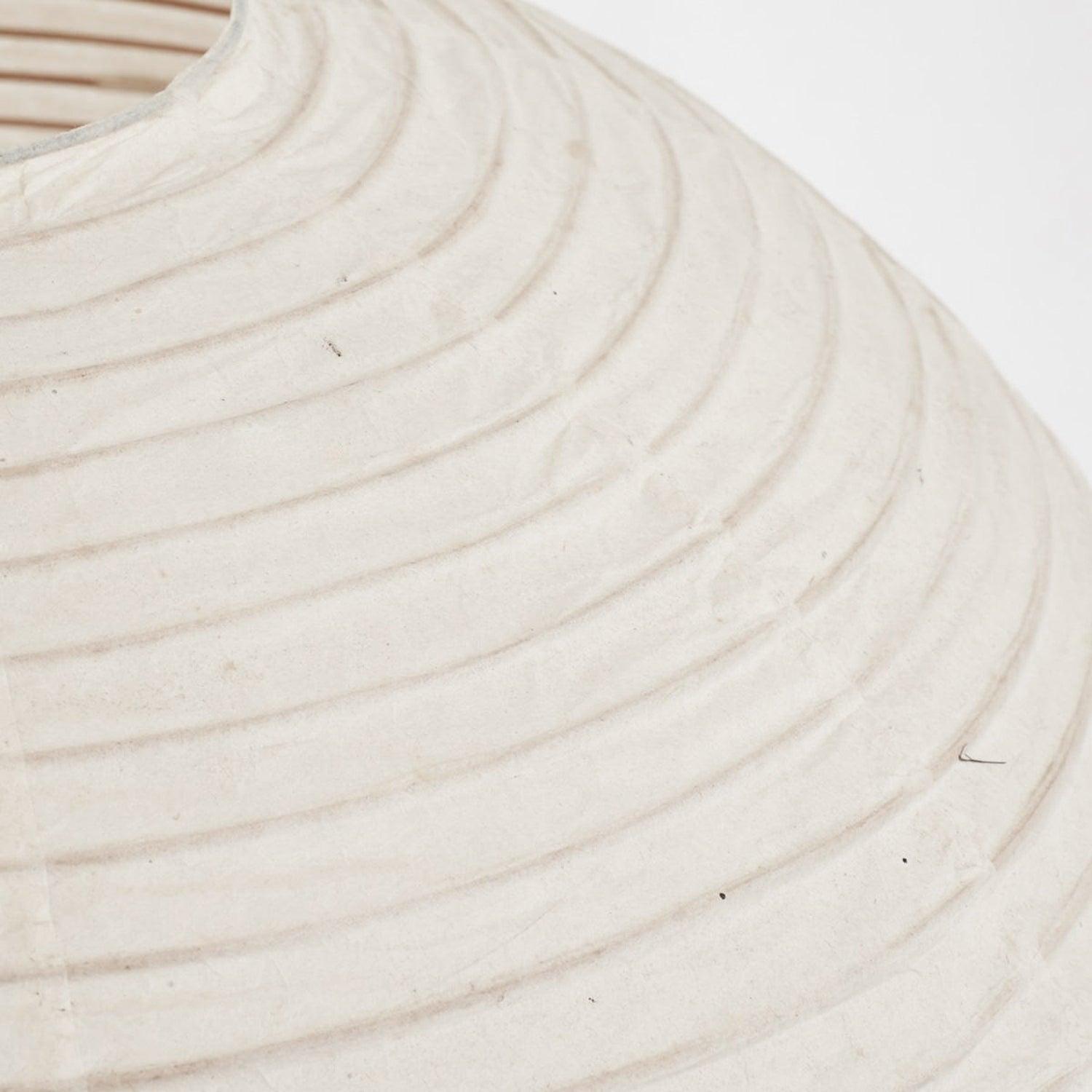 Macro view of White paper fibres, wrinkles, horizontal ribs and a curved vertical join
