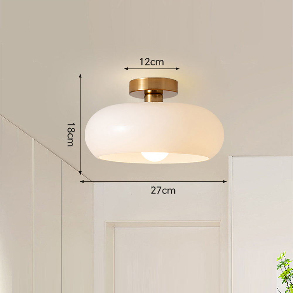 Vintage Round Glass Ceiling Lights - Cueteks