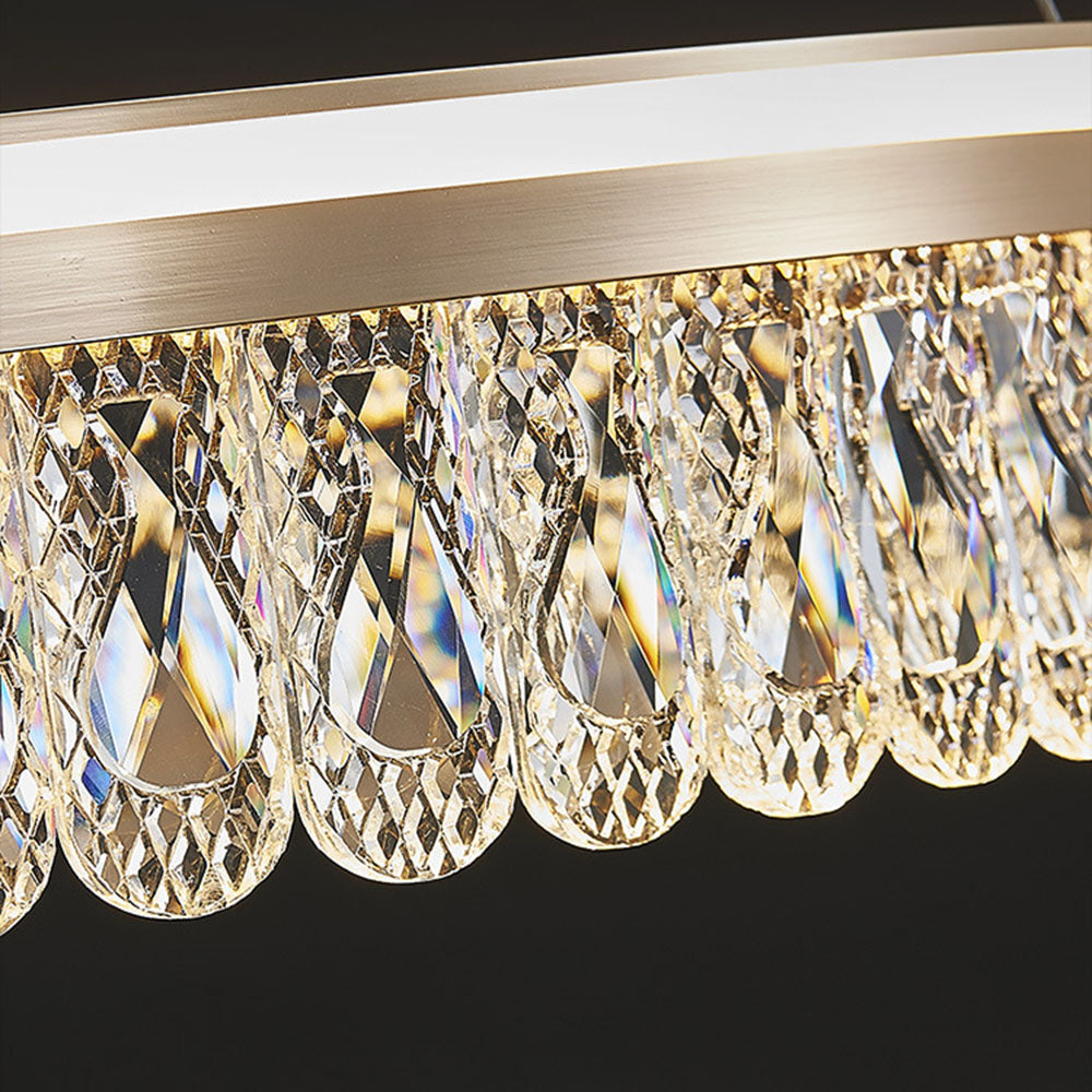 Luxury Large Crystal Ring Chandelier - Cueteks