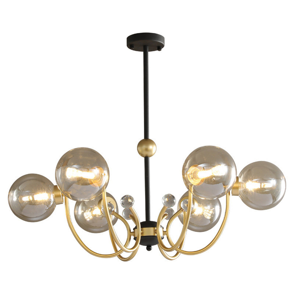 Black Adjustable Sputnik Chandeliers - Cueteks