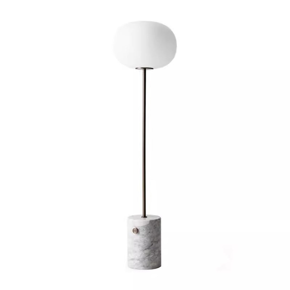 Wabi-sabi Marble Globe Glass Floor Lamp - Cueteks