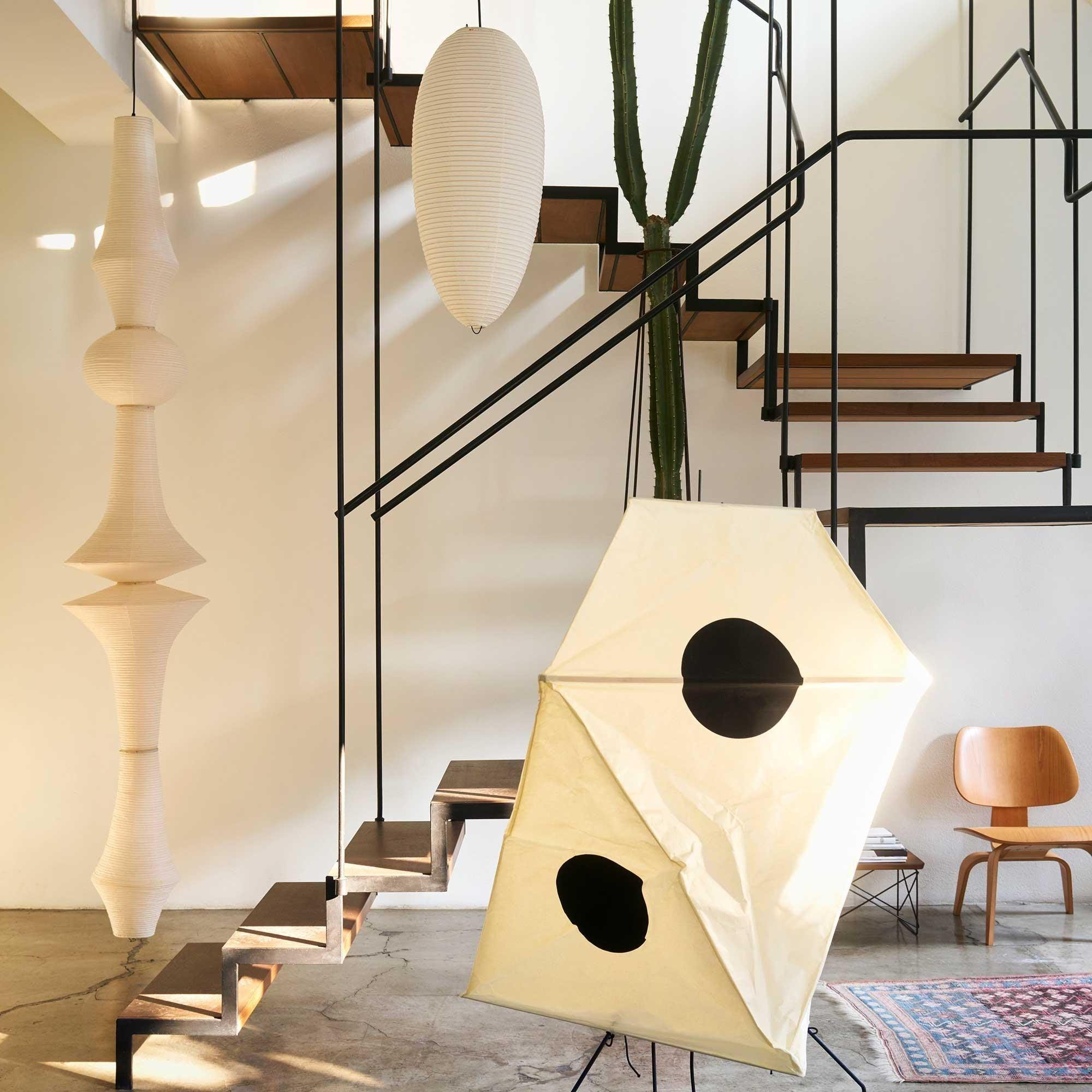Washi Paper E Pendant Light - Cueteks