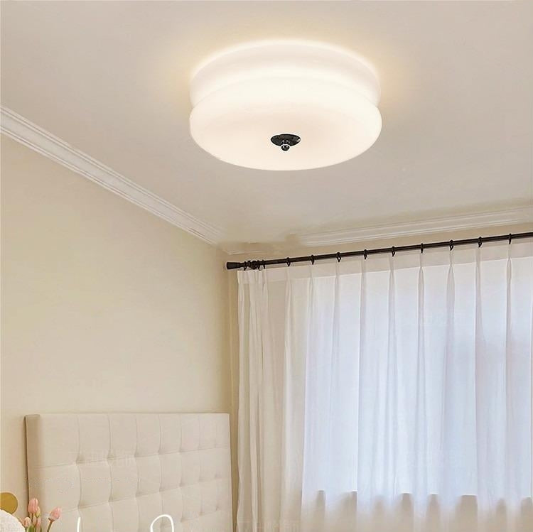 Art Deco Cream Cake Ceiling Light - Cueteks