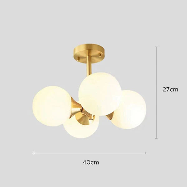 LED Glass Ball Ceiling Lamp - Cueteks