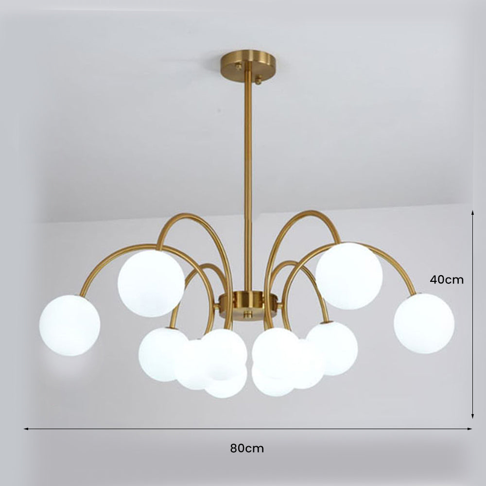 Modern Gold Sputnik Shape Chandelier - Cueteks