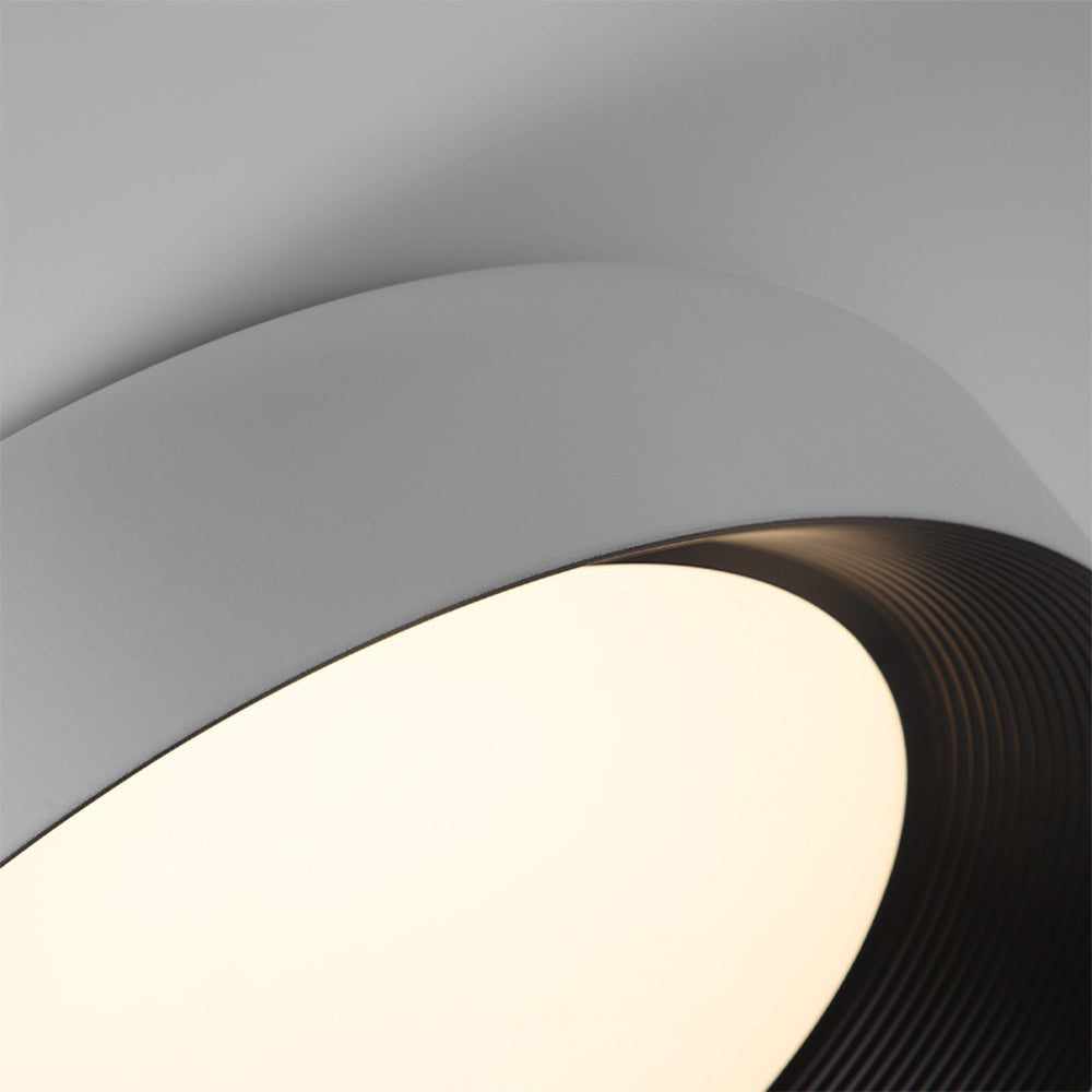 Modern LED Metal Ceiling Lamp Flush Mount Black Ceiling Light - Cueteks