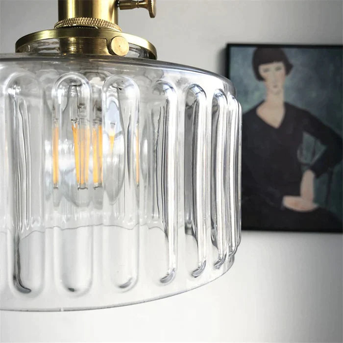 Nordic Retro 1 Light Glass Pendant Light - Cueteks