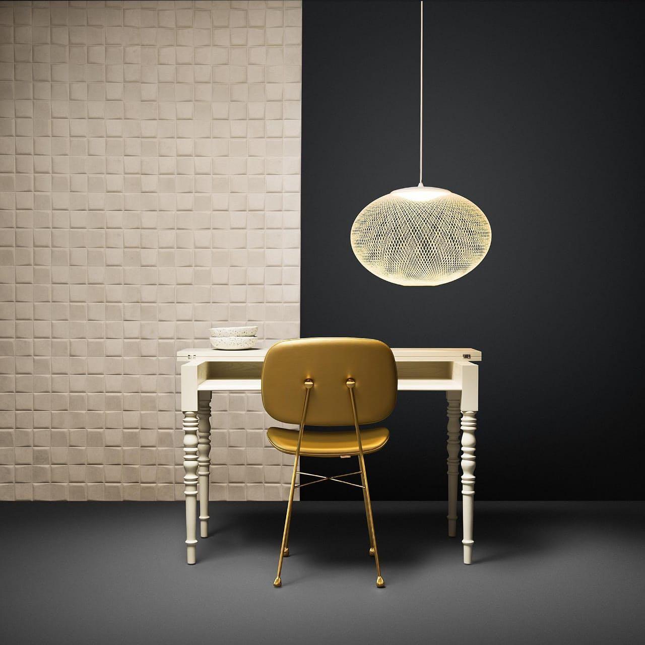 Metallic Meshwork Pendant Lamp - Cueteks