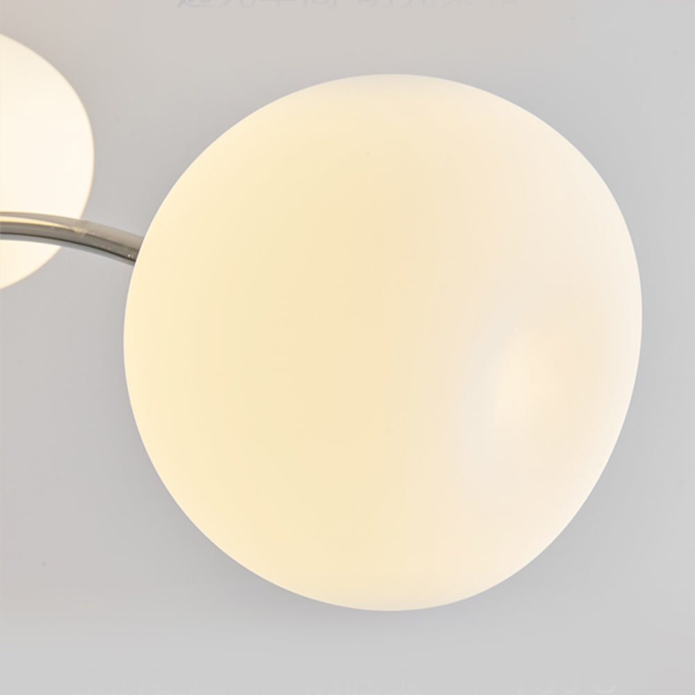 White Glass Globe Sputnik Shape Chandelier - Cueteks