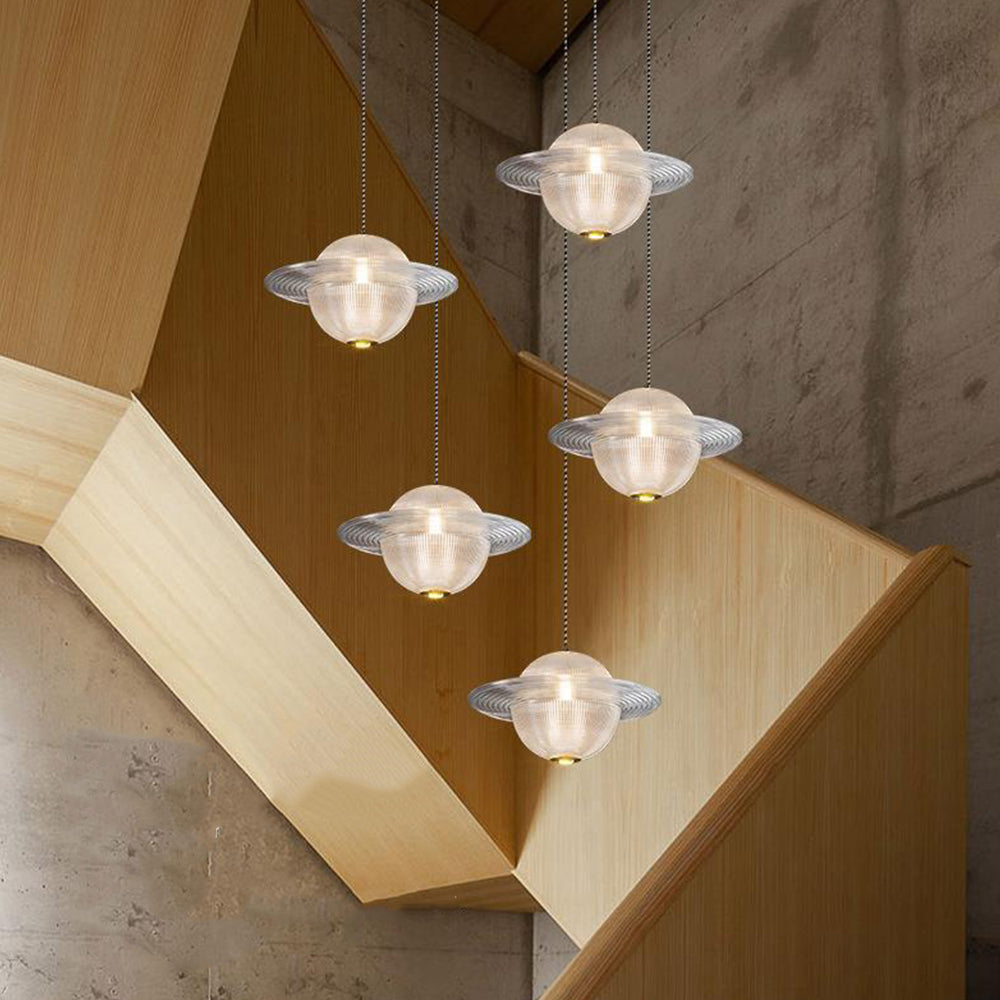 Creative Glass Planet Pendant Hanging Light - Cueteks