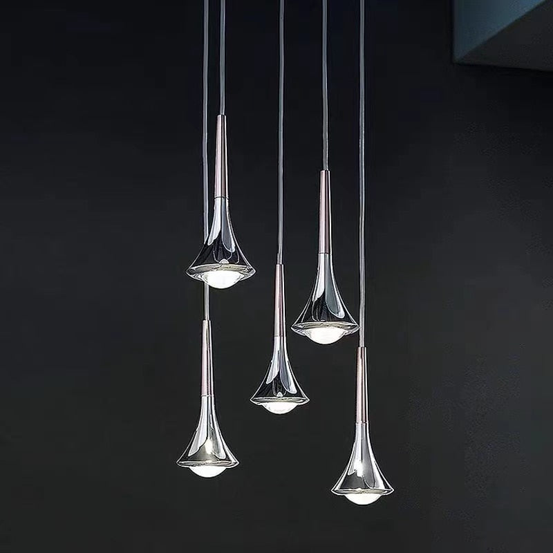 Luxury Raindrop Chandelier LED Hanging Lamp - Cueteks