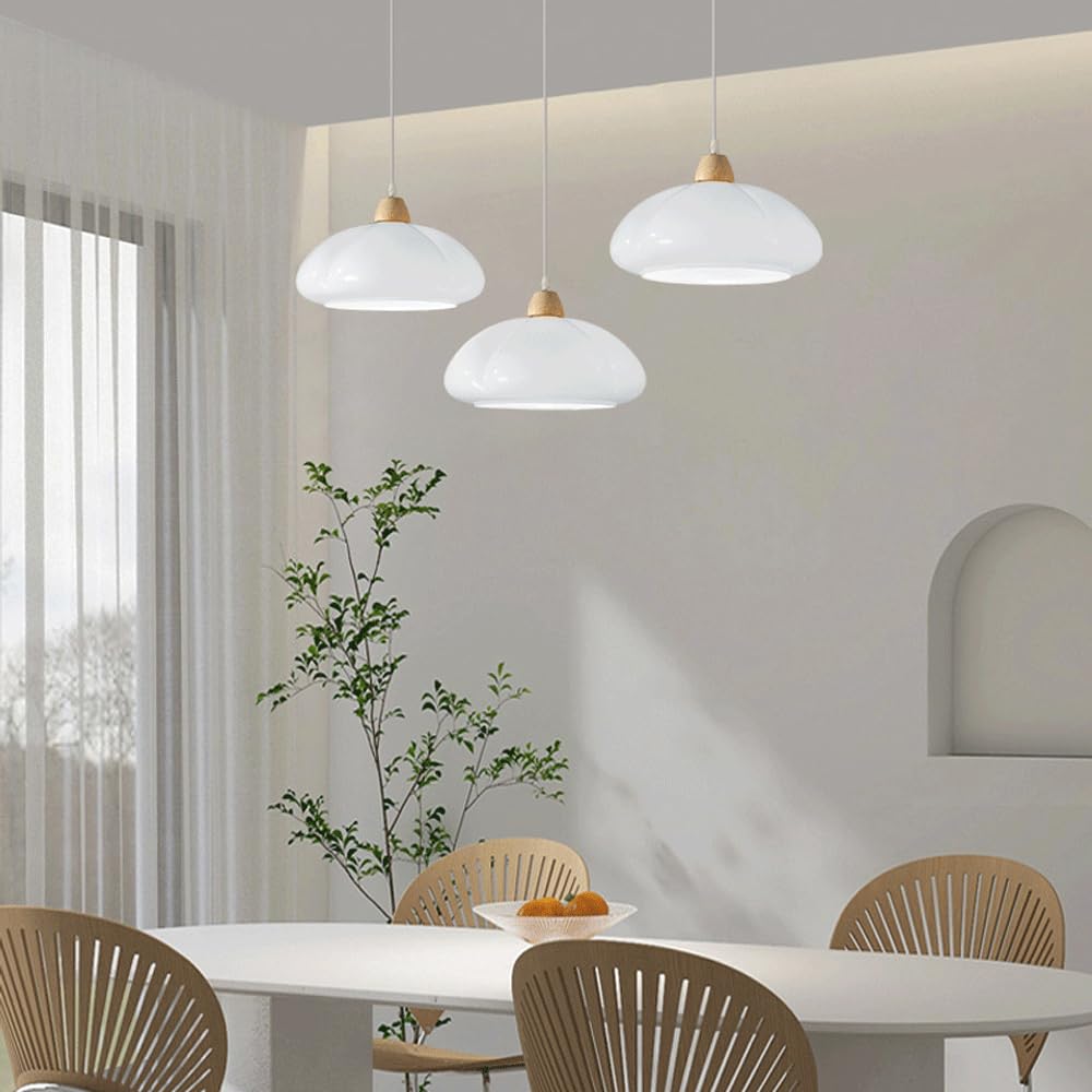 Vintage Glass Pumpkin Pendant Light - Cueteks