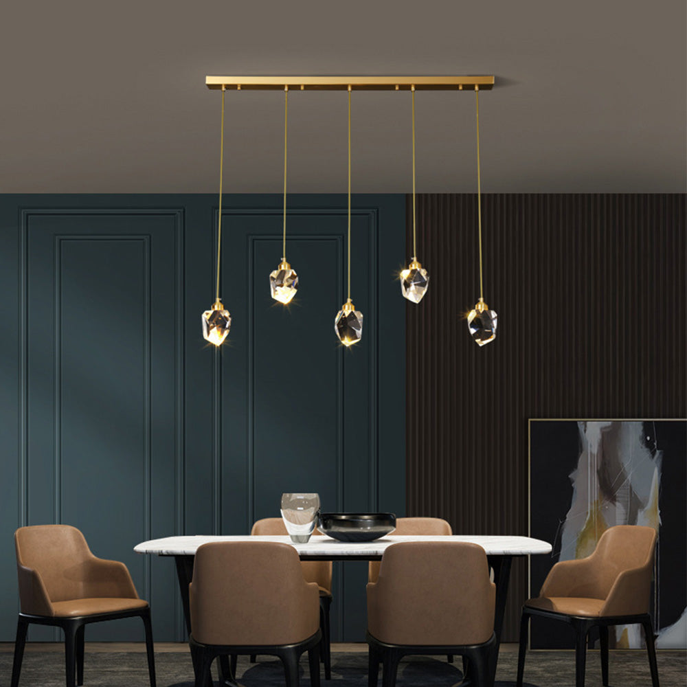Creative Modern Crystal Gold Raindrop Chandelier - Cueteks