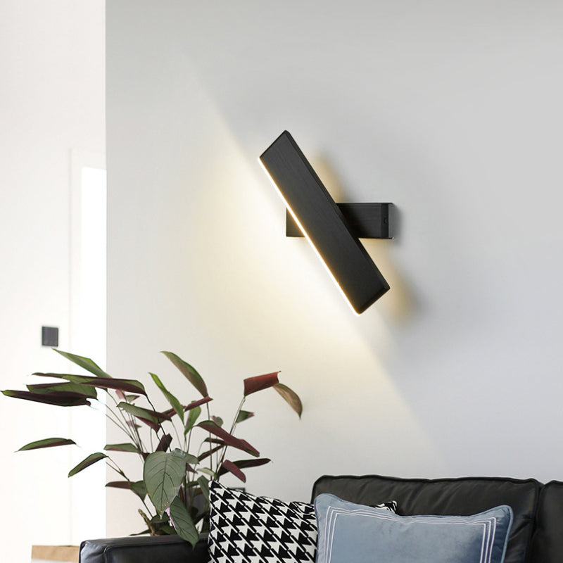 Minimalistische LED Wandleuchte aus Aluminium für Schlafzimmer - Cueteks