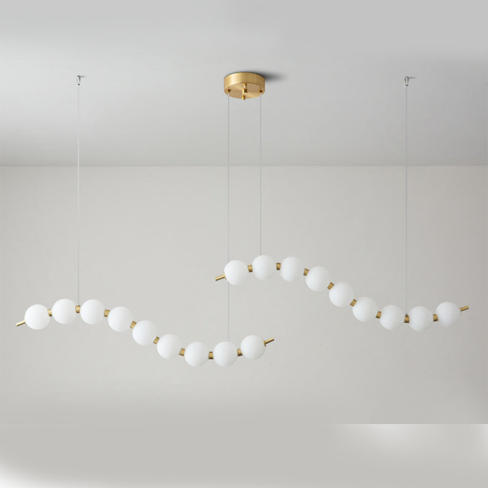 Creative Necklace String White Ball LED Pendant Lights - Cueteks