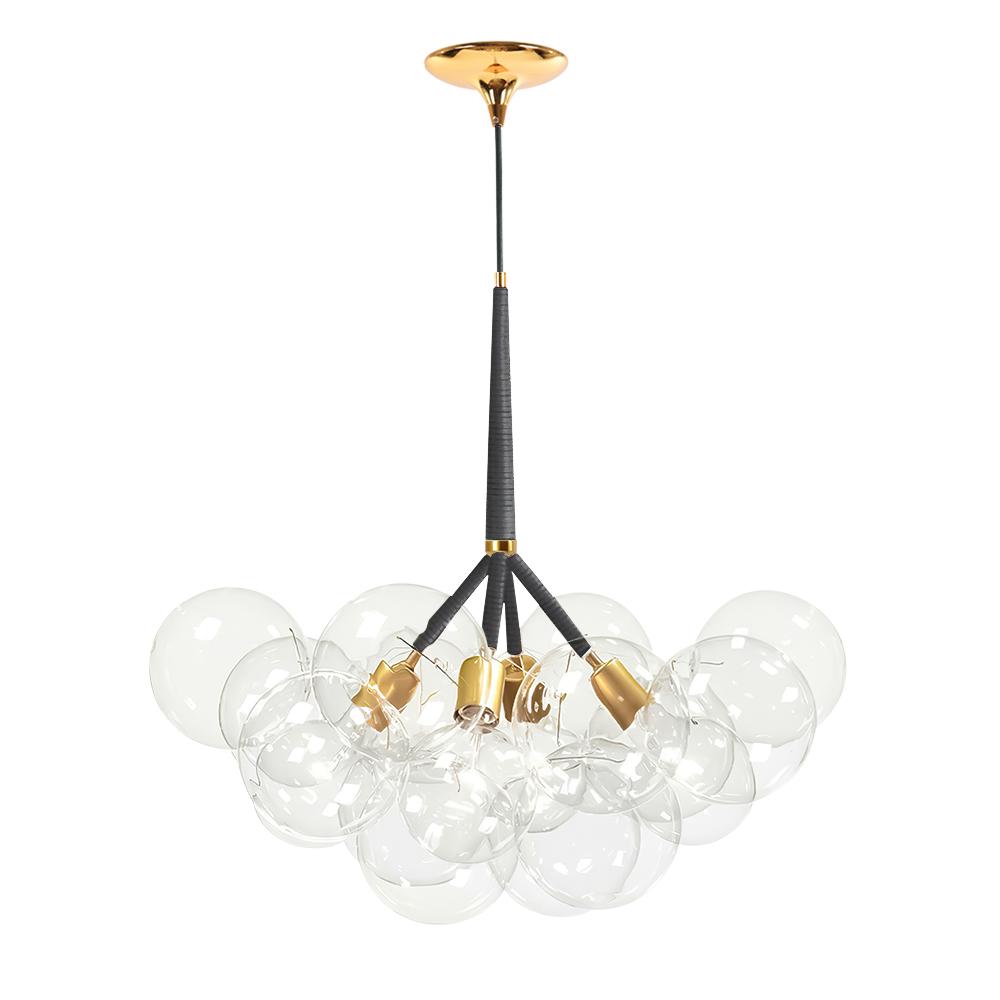 Large Glass Bubble Chandelier for Living Room - Cueteks