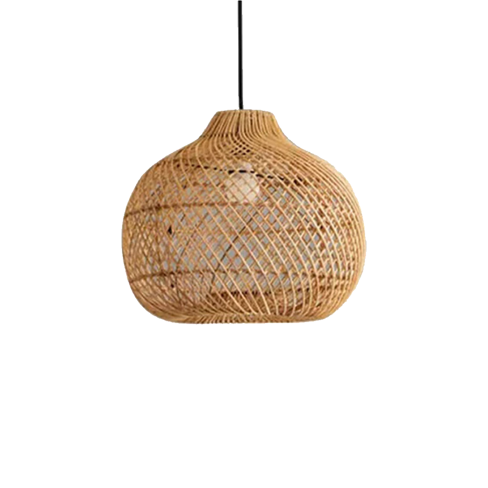 Boho High Quality Rattan Handwoven Pendant Light - Cueteks