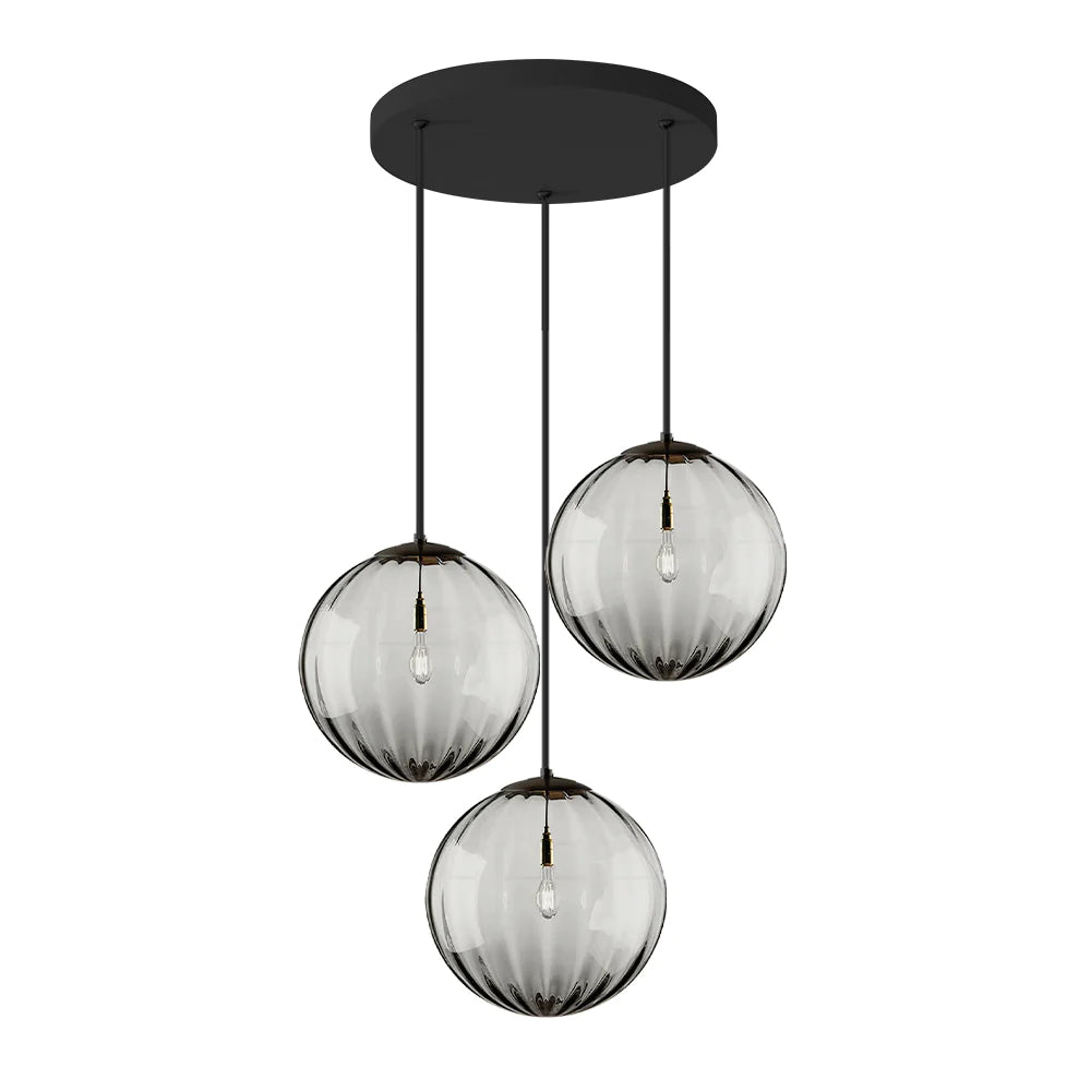 Modern Simple Round Glass Pendant Light - Cueteks