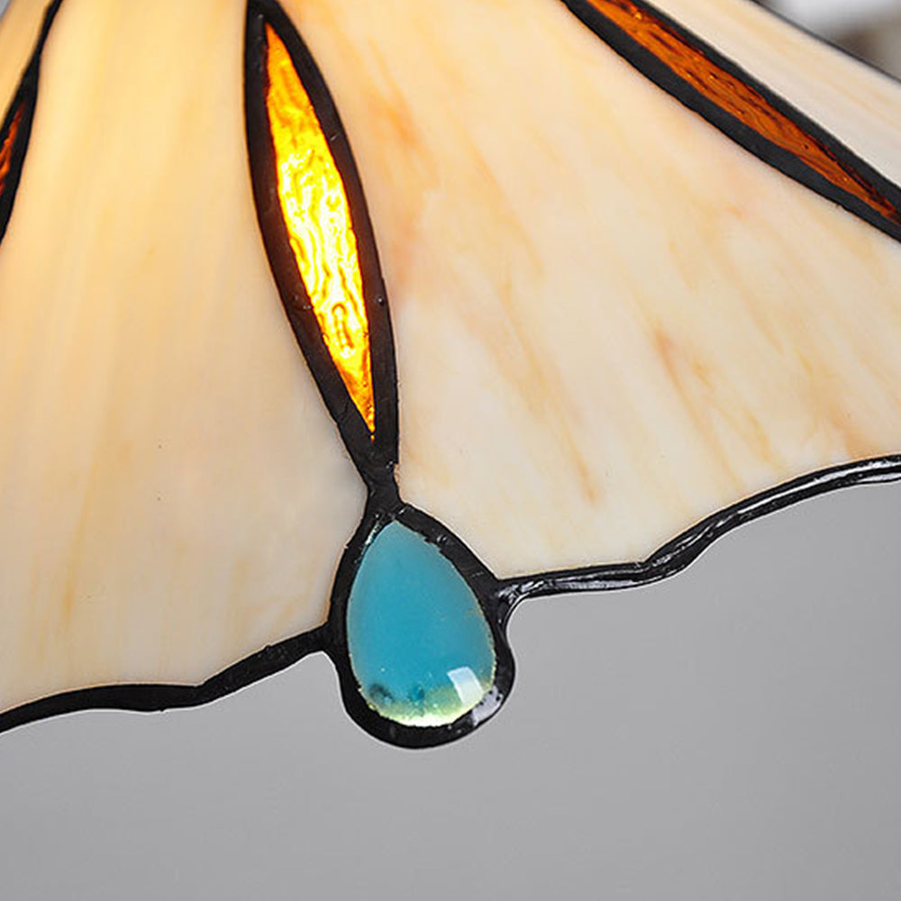 Retro Stained Glass Tiffany Pendant Light - Cueteks