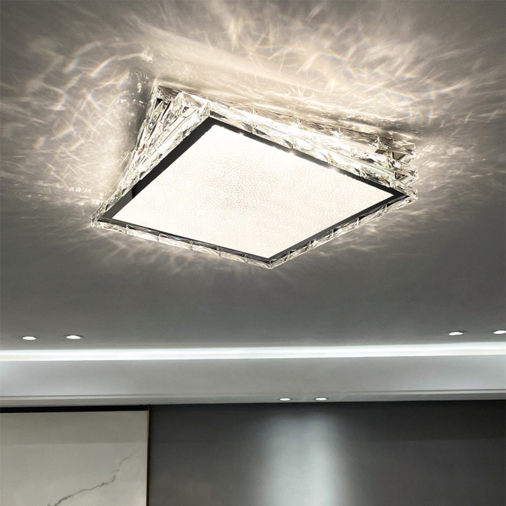 Luxury LED Dimmable Crystal Ceiling Lamp - Cueteks
