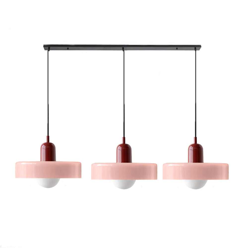 3 Heads Bauhaus Modern Simple Glass Pendant Light - Cueteks