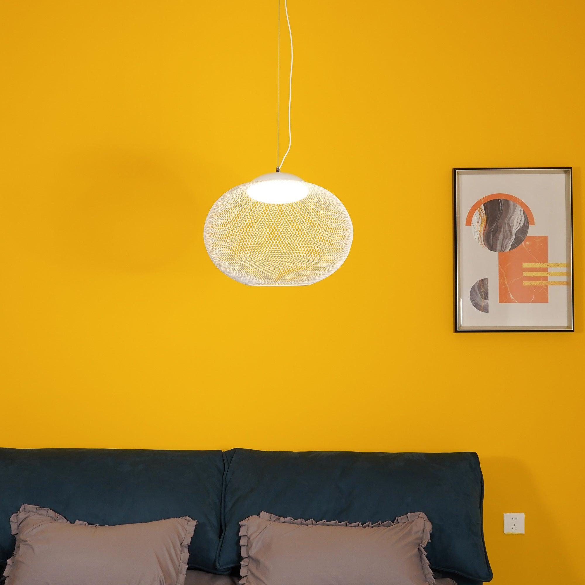 Metallic Meshwork Pendant Lamp - Cueteks