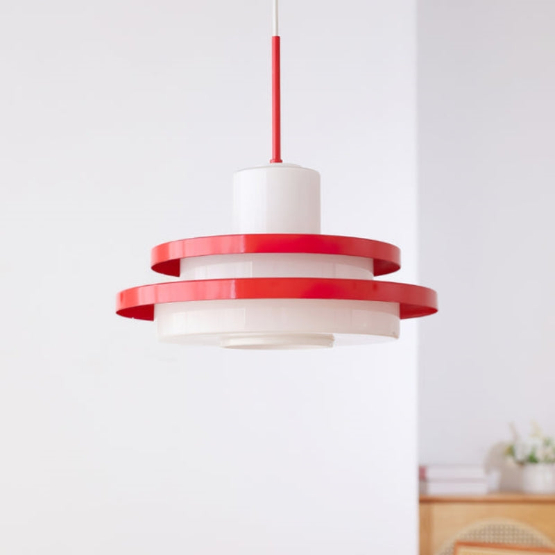 Vintage Bauhaus Equator Glass Pendant lamps - Cueteks