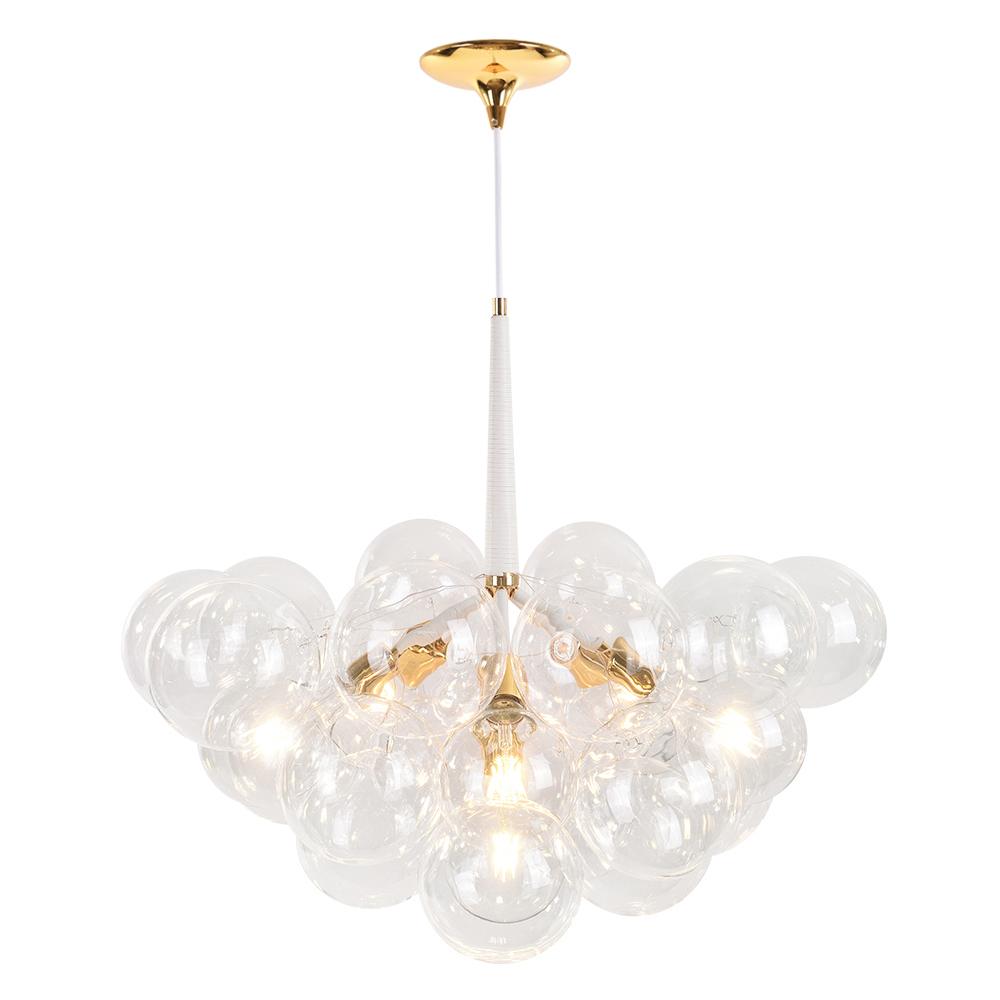 Large Glass Bubble Chandelier for Living Room - Cueteks