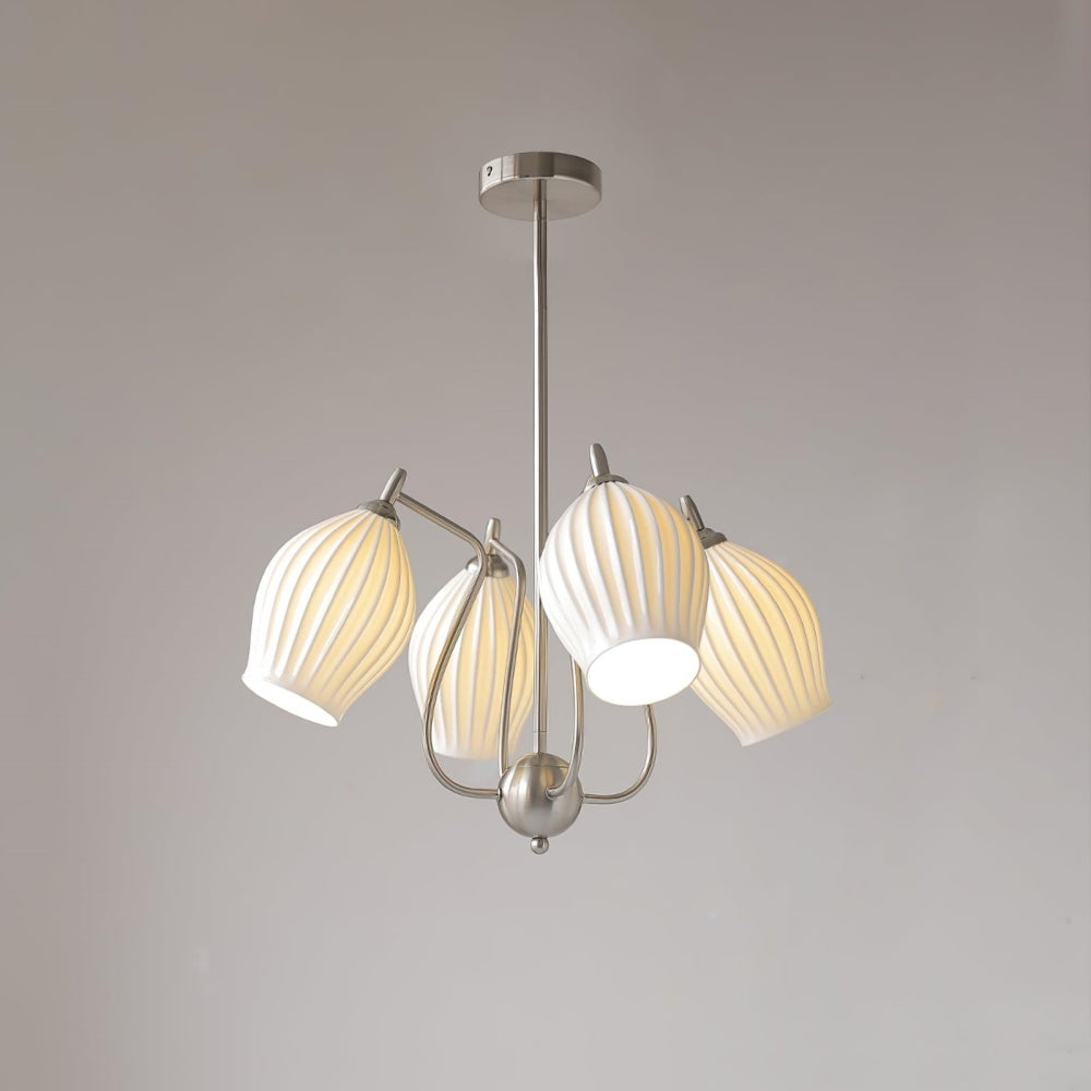 Modern Ceramics Flower shaped Warm Chandelier - Cueteks