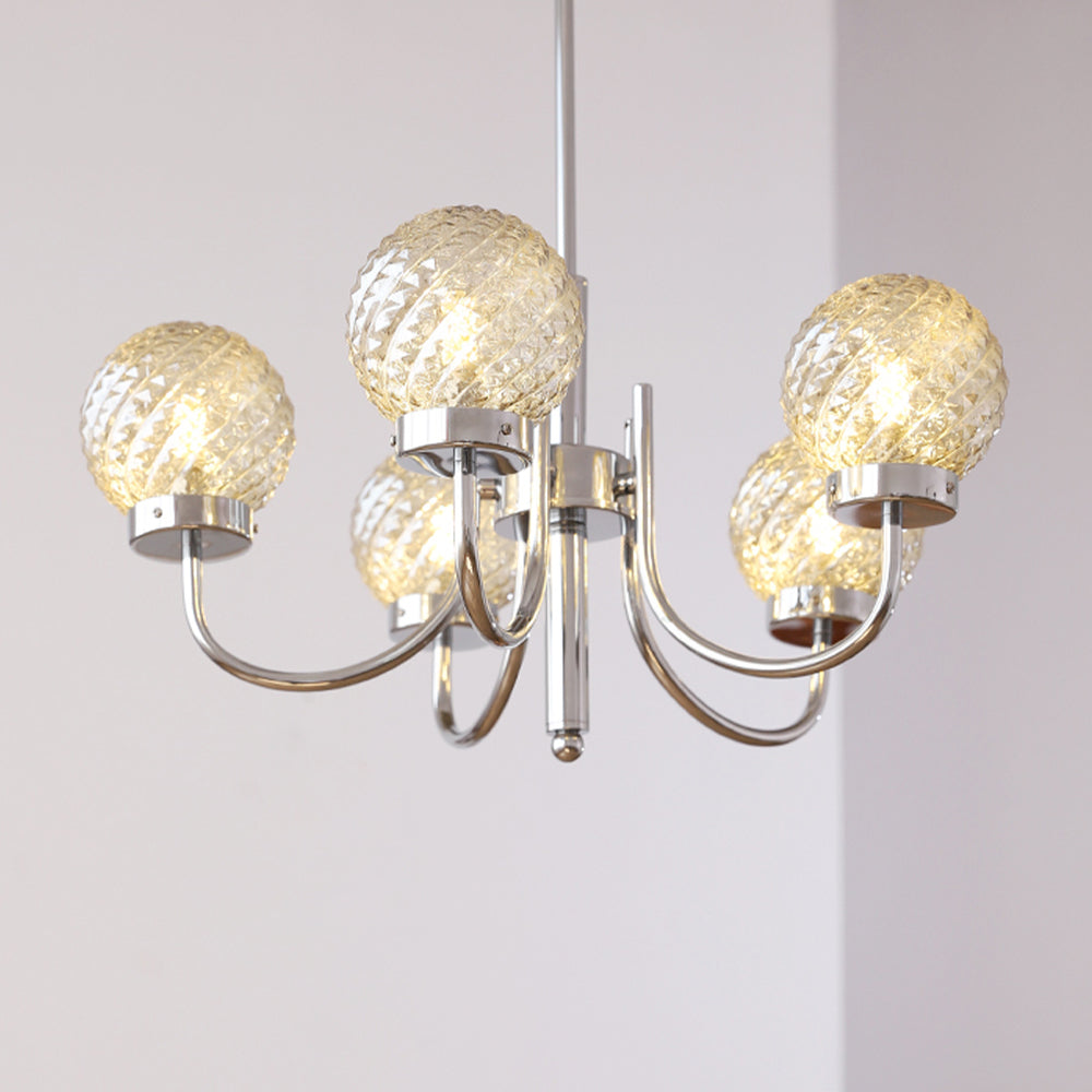 Light Luxury Glass Ball Bedroom Chandeliers - Cueteks