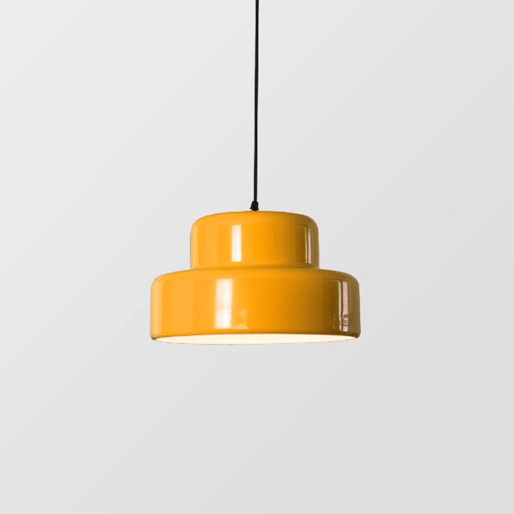 Bauhaus Vintage Orange Warm Pendant Light For Dining Room - Cueteks