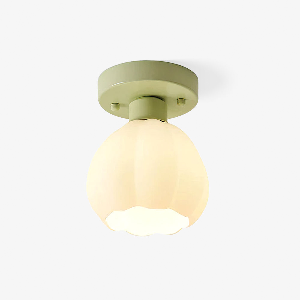 Cream Pumpkin Creative Corridor Aisle Ceiling Light - Cueteks