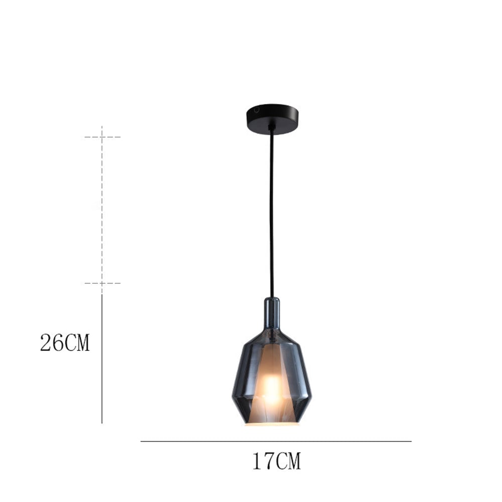 Modern Multicolored Glass Pendant Lamp for Dining - Cueteks
