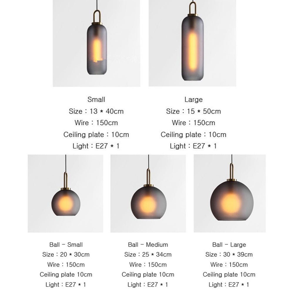 Modern Glass Living Room Pendant Light - Cueteks