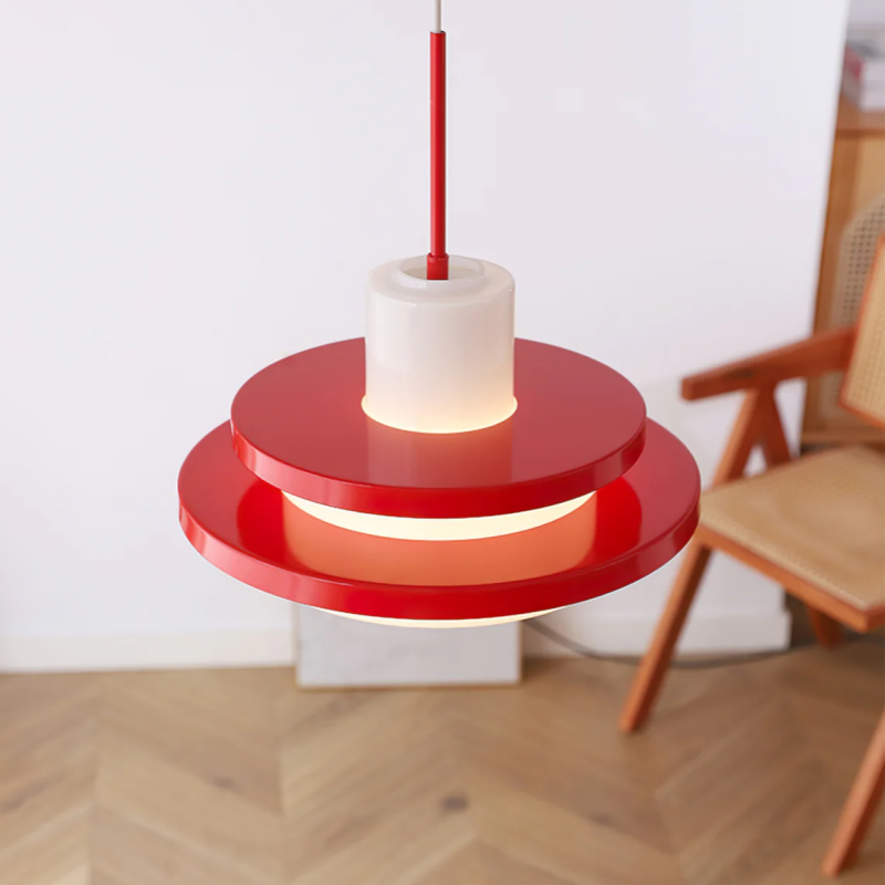 Vintage Bauhaus Equator Glass Pendant lamps - Cueteks