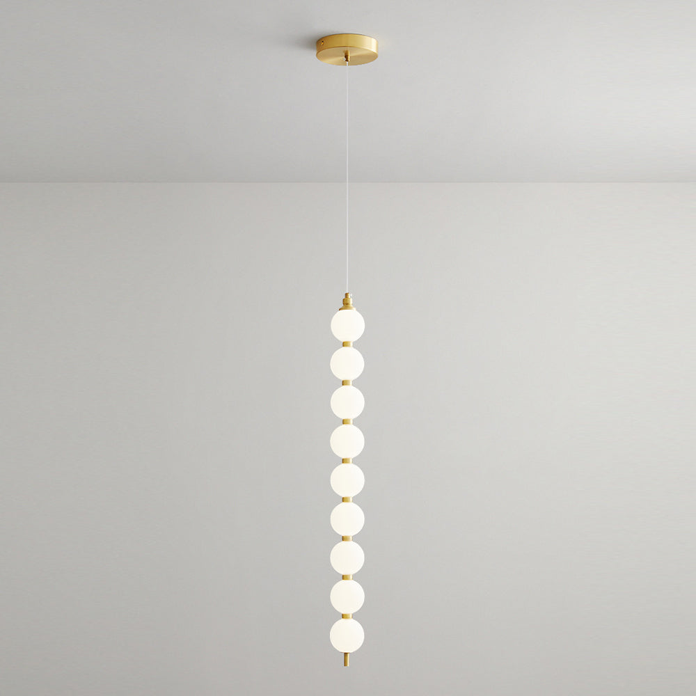 Contemporary LED White Ball Pendant Light - Cueteks