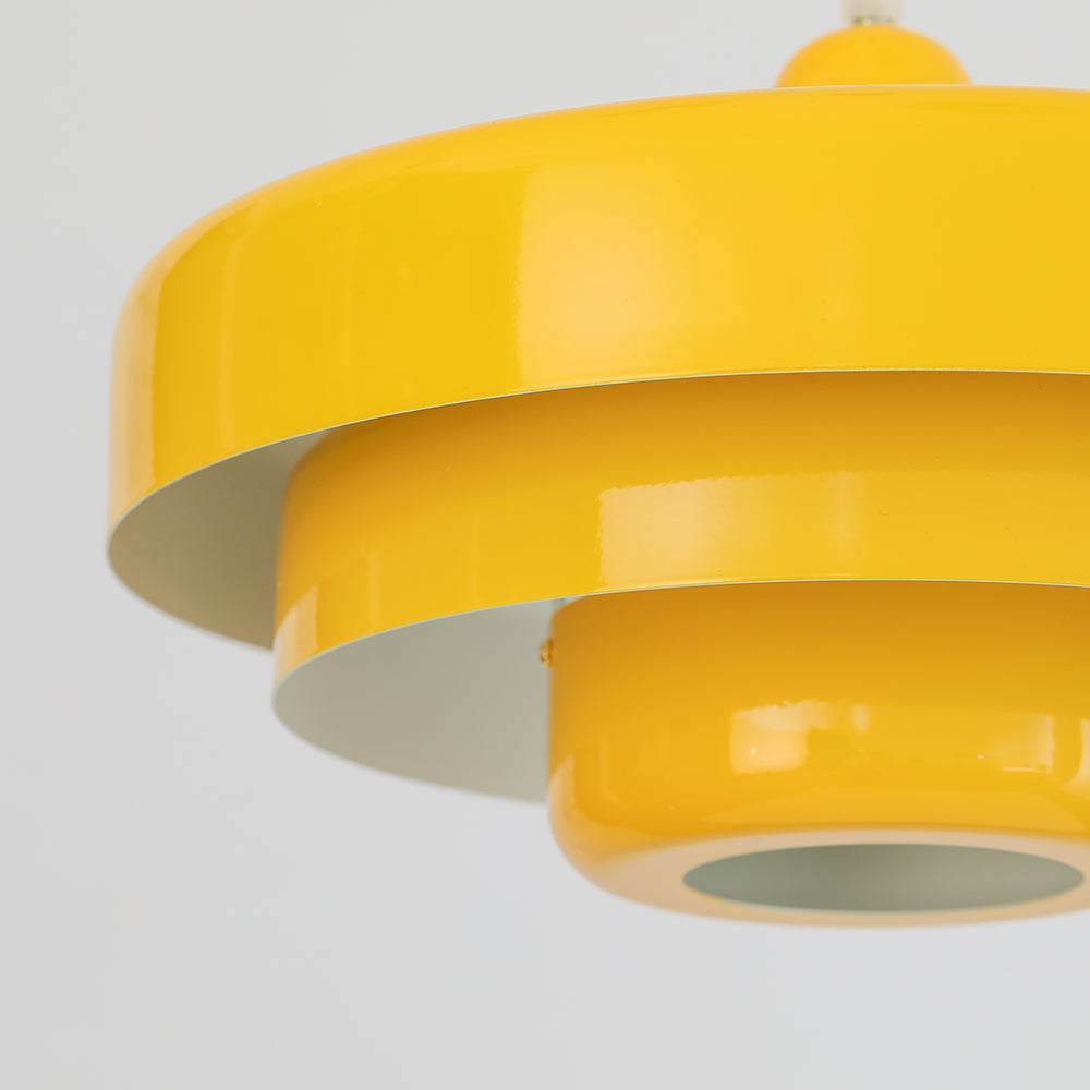 Mid-century Single Head Medieval Iron Round Pendant Light - Cueteks