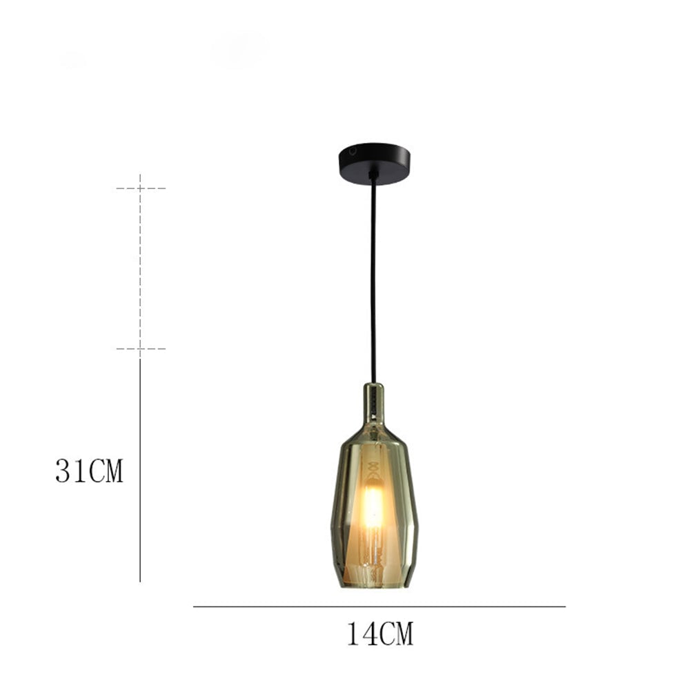 Modern Multicolored Glass Pendant Lamp for Dining - Cueteks