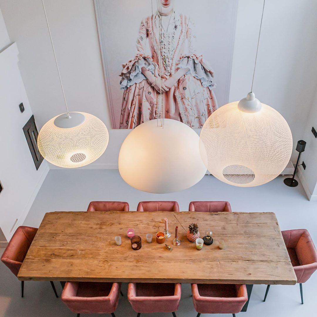 Metallic Meshwork Pendant Lamp - Cueteks