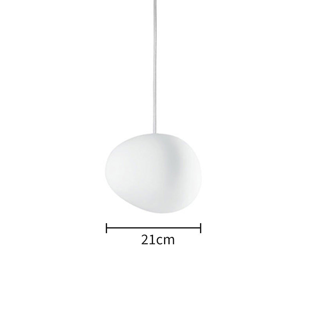 Modern Glass Hanging White Bubble Pendant Lights For Living Room - Cueteks