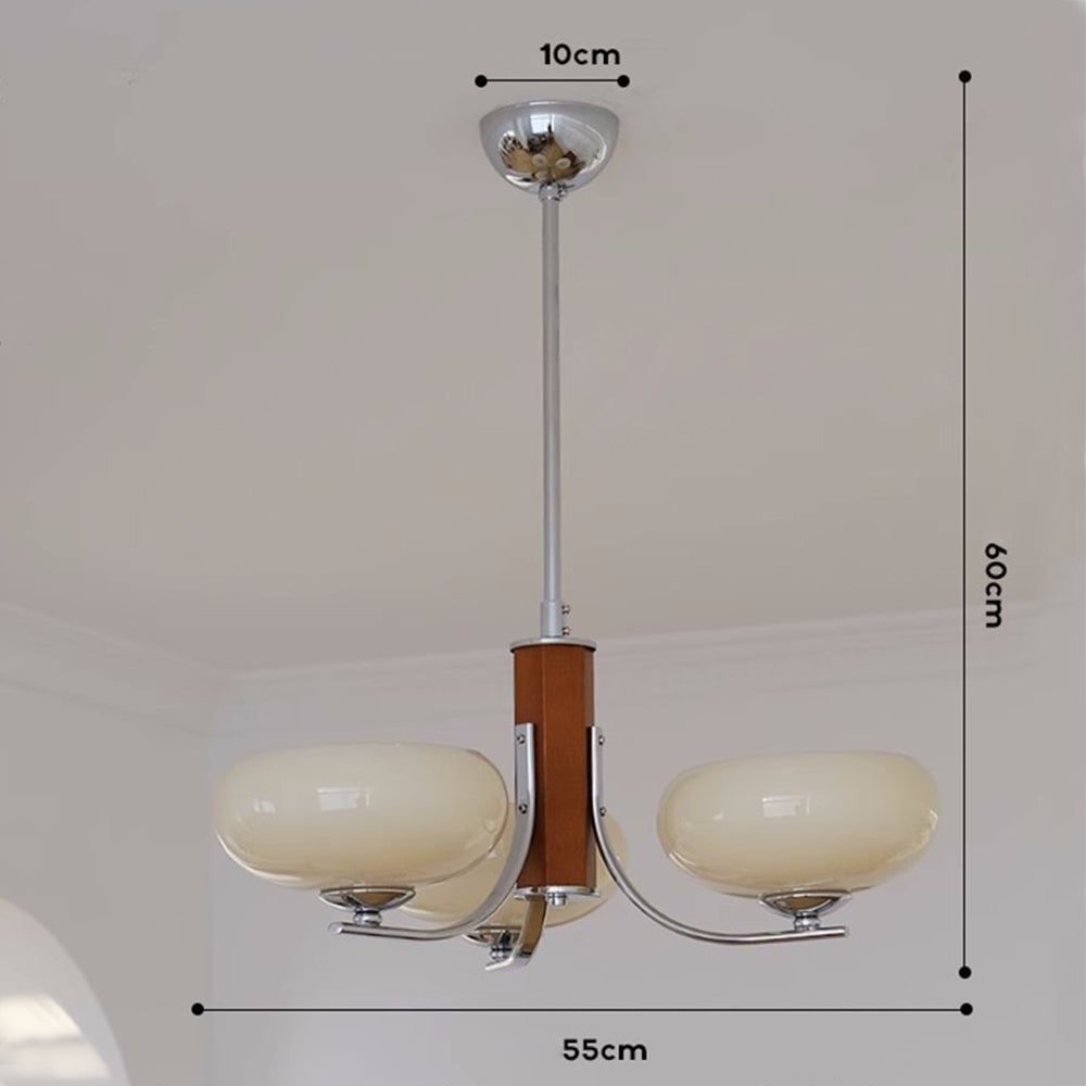 Medieval Bauhaus Solid Wood Chandelier - Cueteks