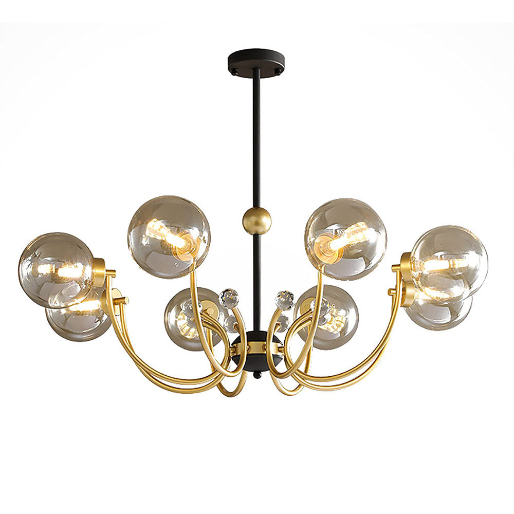 Black Adjustable Sputnik Chandeliers - Cueteks