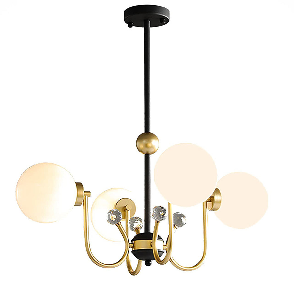 Black Adjustable Sputnik Chandeliers - Cueteks