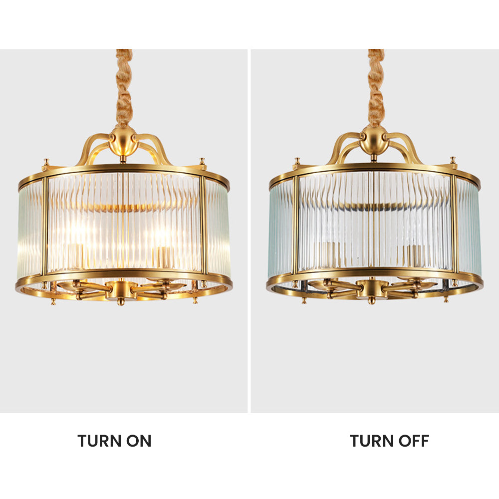 Modern Light Luxury Simple Glass Hanging Light - Cueteks