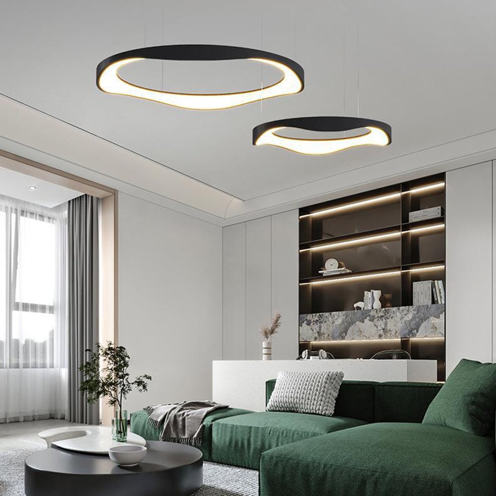 Arisha Pendelleuchte Farbtemperatur umschaltbar, 1/2/3 Ring - Cueteks